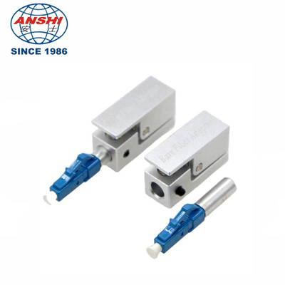 Anshi LC UPC/APC Square Bare Adapter Flange Temporary Succeeded Test Optic Fiber Coupler Connector OTDR