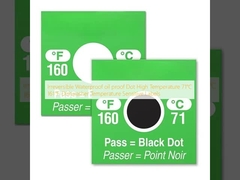 無逆 防水 油性 ドット 高温 71°C 161°F 食器洗浄機 温度 敏感 ラベル