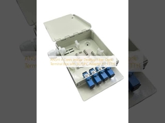 ANSHI 4コア屋内デスクトップ光ファイバー端子箱、SC/UPCアダプター付き、FTTH用