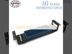 19インチケーブルサイド MDF メイン配送フレーム 100ペア 電話端末ブロック