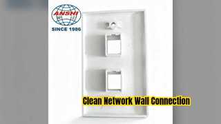 ANSI 120 US ウォール プレート デュアル RJ45 RJ11 ネットワーク ソリューション