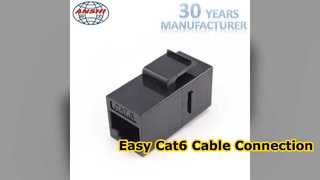 Cat6 RJ45 キーストーン カプラーの簡単なセットアップ