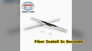 高速 FTTH ファイバー コネクタを数秒で取り付け