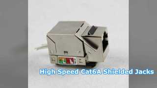高速ネットワーク用のプロフェッショナル Cat6A シールド付きキーストーン ジャック