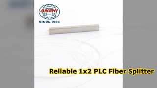 1x2 PLC ファイバー スプリッター高信頼性 FTTH ソリューション