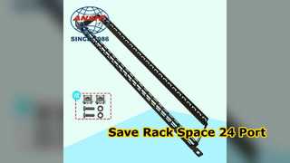 24ポート0 5U空パッチパネル省スペースネットワークラック