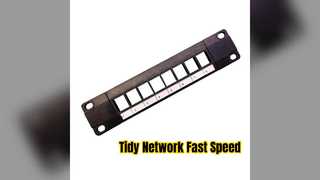 8 ポート Cat6A パッチ パネルによるネットワークの明瞭さ