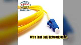 高速 Cat6 イーサネット パッチ ケーブル 信頼性の高いネットワーク