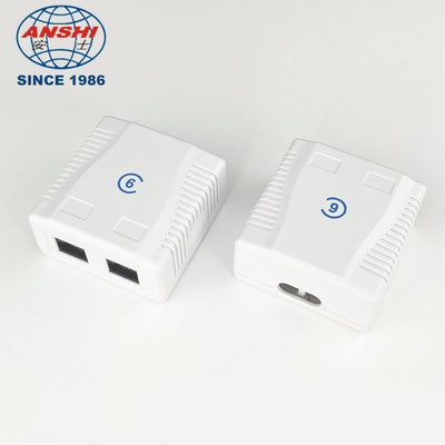 PC Material UTP Surface Mount Box Double Port  CAT6