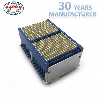 High Density for Both Vertical / Horizontal InstallationJPX202-STO 128 Pairs Exchange Side Terminal Block Test Module 