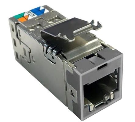 ANSHI AMP-TWIST SLX シリーズ モジュラー ジャック カテゴリ 6A シールド付き 4 ペア、ダスト カバーなし