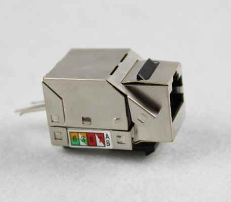 RJ45 キーストーン ジャック CAT5E CAT6 CAT6A はメタリック色のキーストーン ジャックを保護しました