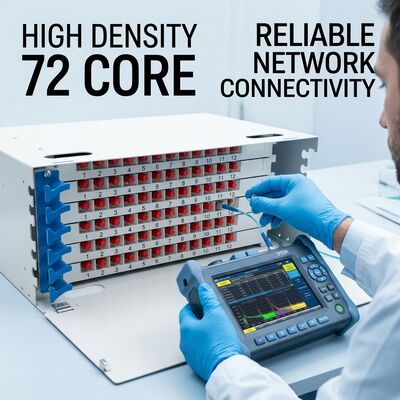 ラックマウント ODF 72コア 光ファイバーパッチパネル (電気通信用)