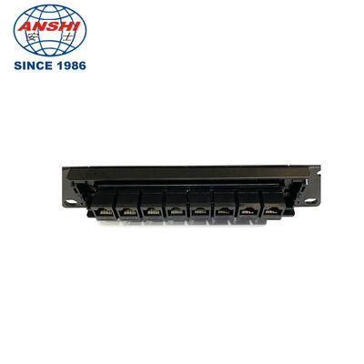 8 Port Unloaded Modular Patch Panel with CAT6A Compatibility for RJ45 Connections