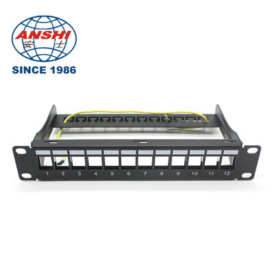 19 インチ 32 ポート 空 STP FTP シールド RJ45 パッチ パネル CAT5E CAT6 ラックマウント ネットワーク 配送 パネル