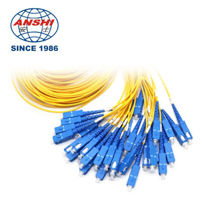 SC APC Connector ABS BOX Type 1x32 Fiber Optic PLC Splitter High Quality Cable Type Optical PLC Splitter