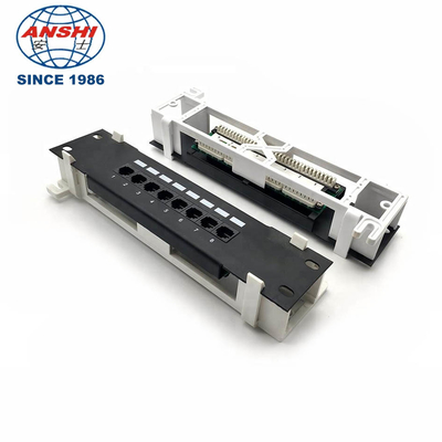 CAT5e 110 IDCのタイプ ラック マウントのパッチ盤1U 8の港